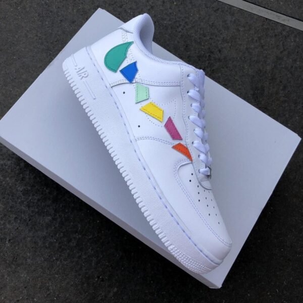 Custom AIR FORCE 1  - Destroyed swooshes reverse