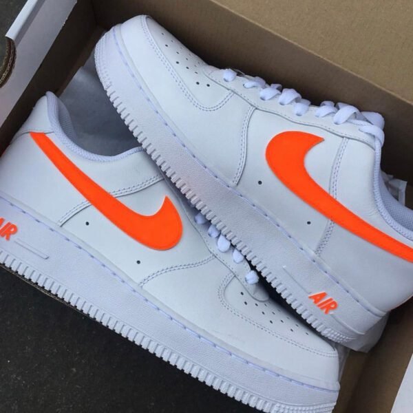 Custom AIR FORCE 1  - Neon orange