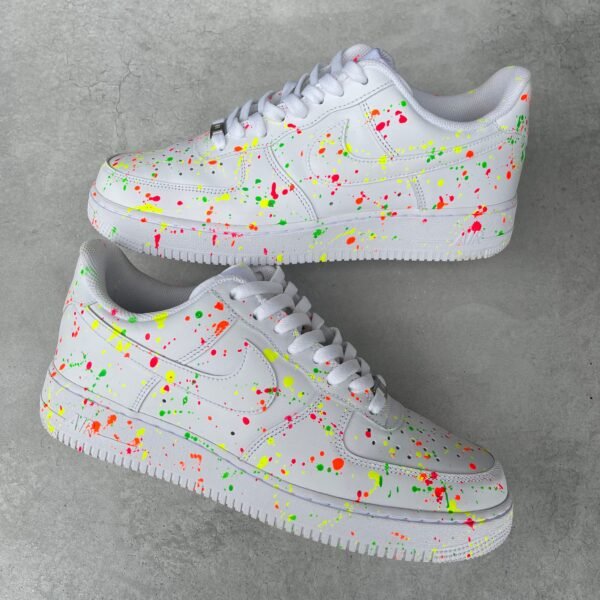 Custom AIR FORCE 1 - Neon splash