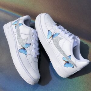 Custom AIR FORCE 1  - Butterfly glitter