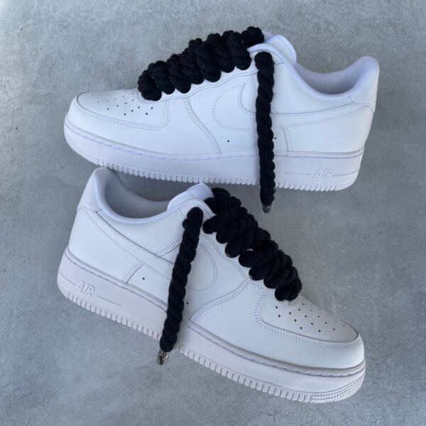 Custom AIR FORCE 1 - Rope laces (black)