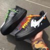 Custom AIR FORCE 1 black - OFF WHITE