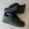Custom AIR FORCE 1 black - Rope laces (black)