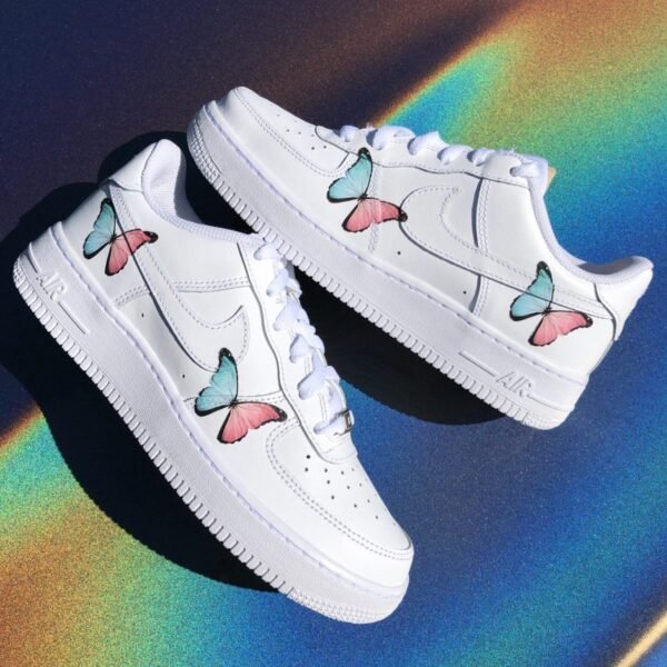 Custom AIR FORCE 1 - Butterfly two tone