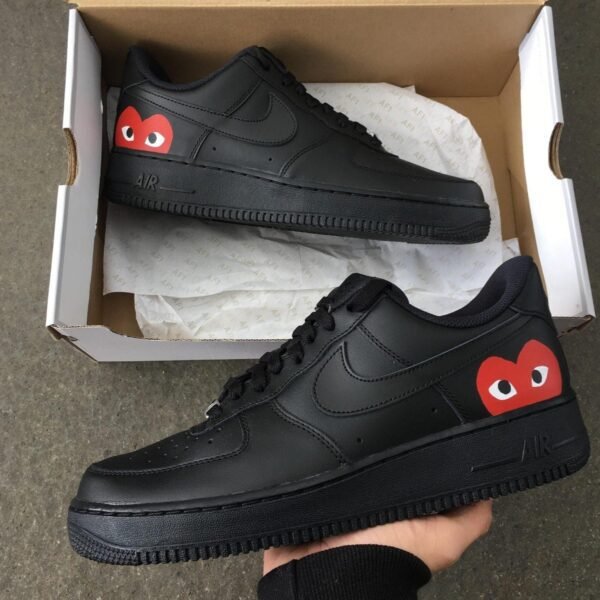 Custom AIR FORCE 1 black - CDG