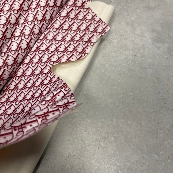 Christian D red leather