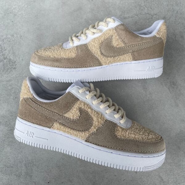 Custom AIR FORCE 1 - Full Suede/Teddy