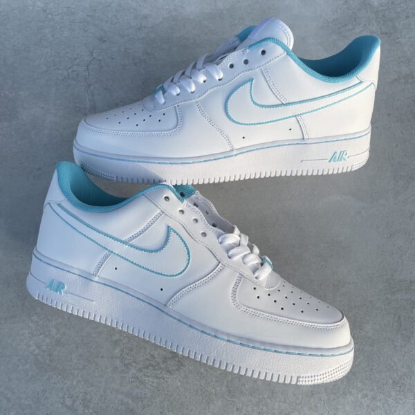 Custom AIR FORCE 1 - Turquoise details