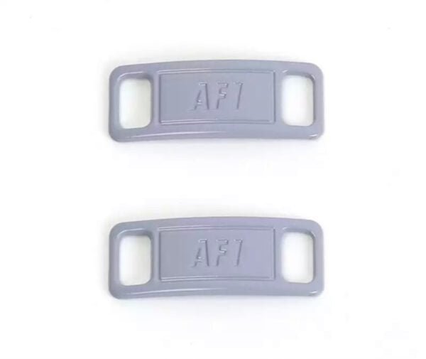 Grey shoelace buckle