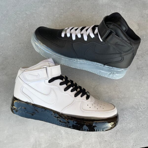 Custom AIR FORCE 1  - B&W slime (EU 42 / US 8