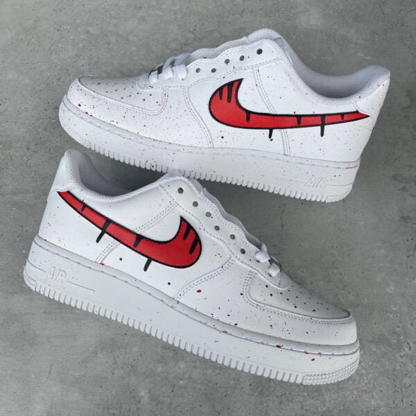 Custom AIR FORCE 1 - Red drip