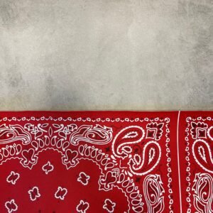 Red Bandana leather