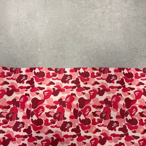 Red/ Pink Bape leather