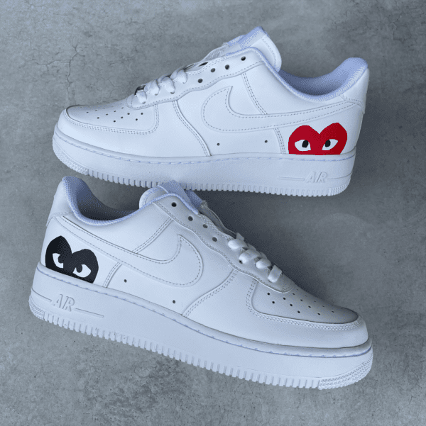 Custom AIR FORCE 1 - CDG (black/red)