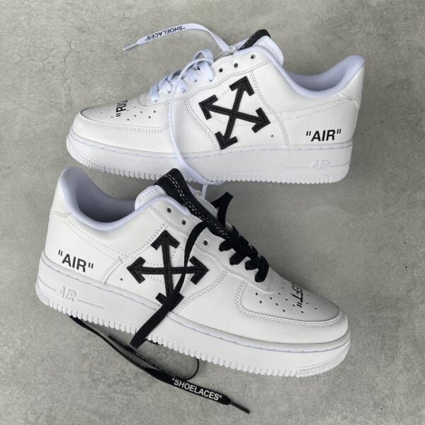 Custom AIR FORCE 1 - OFF WHITE (extra belt on tongue)