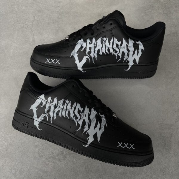 Custom AIR FORCE 1 black - Chainsaw Man
