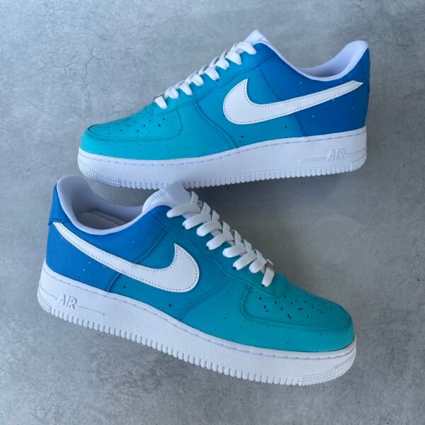 Custom AIR FORCE 1 - Ocean fade
