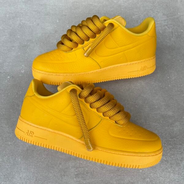 Custom AIR FORCE 1 - Full yellow rope laces 2.0