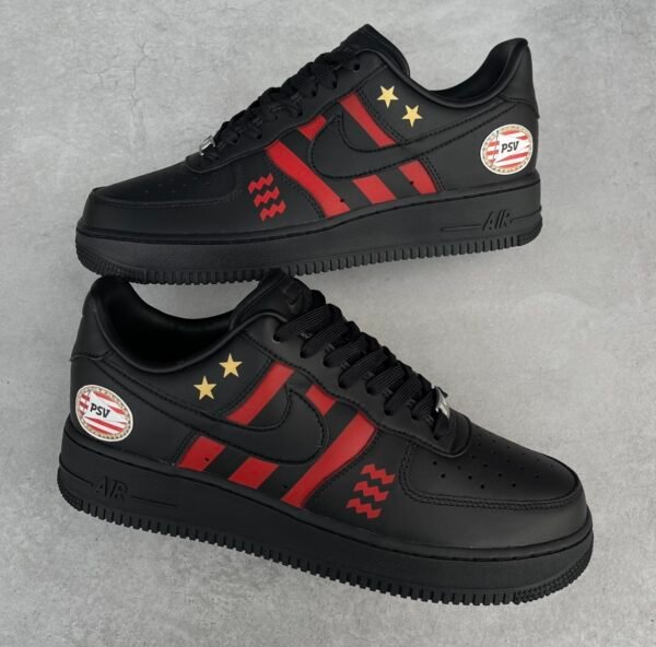 Custom AIR FORCE 1 - Eindhoven (zwart)