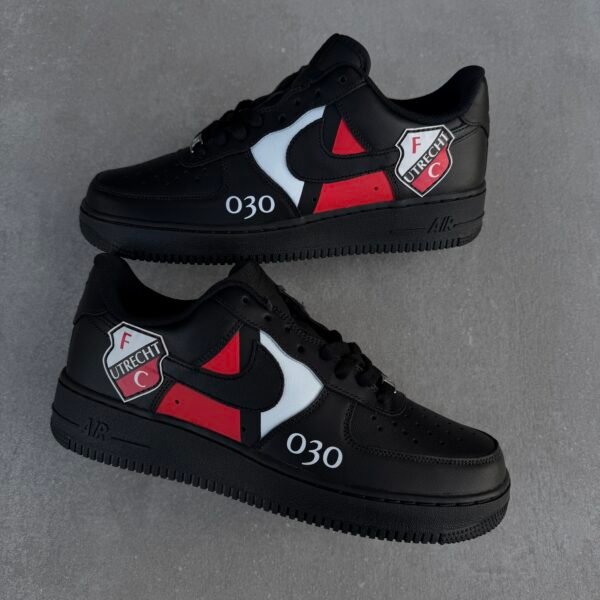 Custom AIR FORCE 1 zwart - FC Utrecht